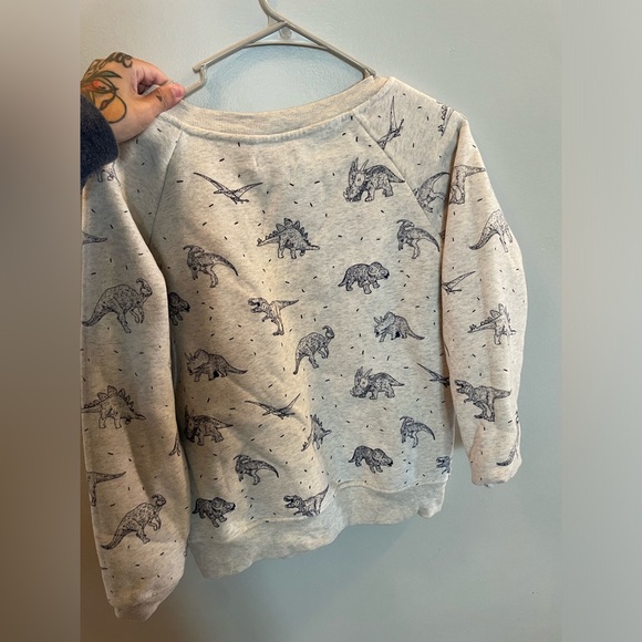 Gray Dinosaur Sweater Size Small - Picture 3 of 3